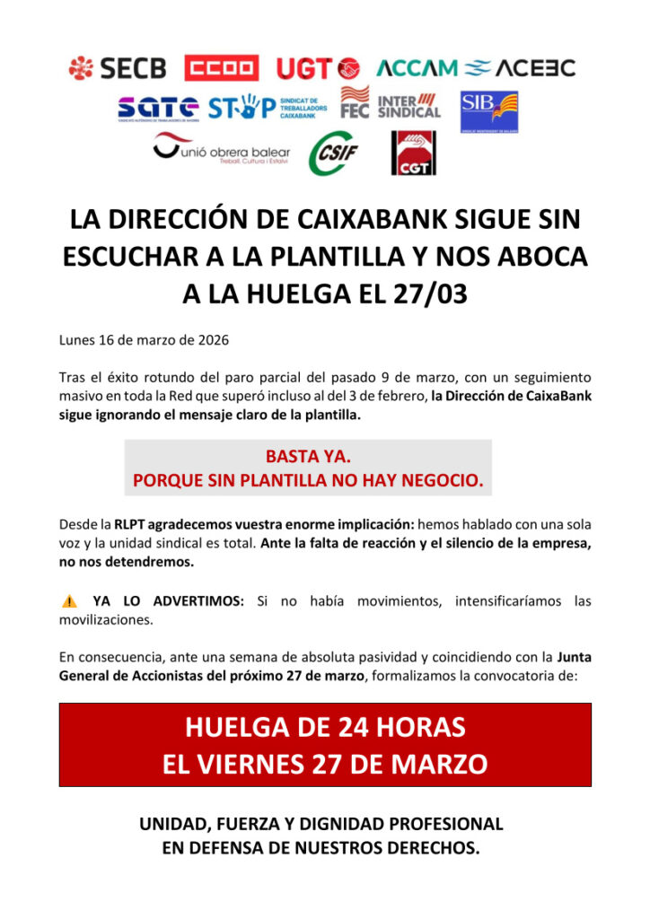 Crida a la VAGA el 27M