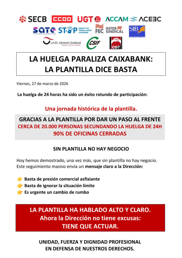 Huelga 27M: ¡gracias!